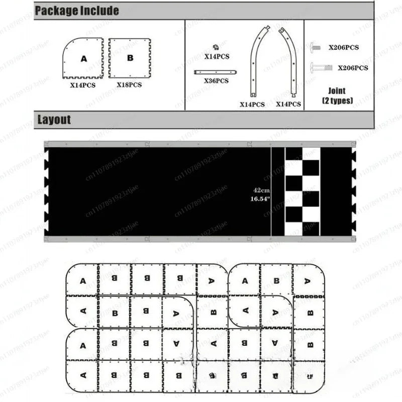 Toy Car Track Professional Racing