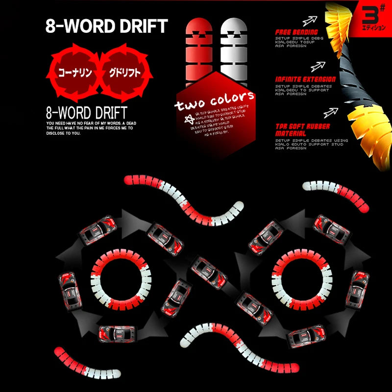 Road Barrier Drift Race track